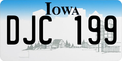 IA license plate DJC199
