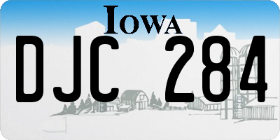 IA license plate DJC284