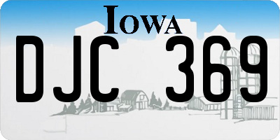 IA license plate DJC369