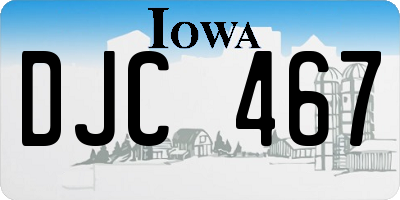 IA license plate DJC467