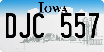 IA license plate DJC557