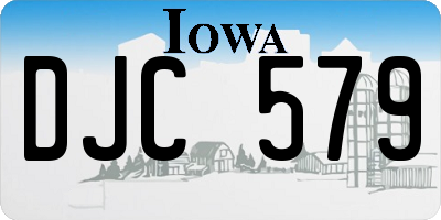 IA license plate DJC579