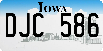 IA license plate DJC586