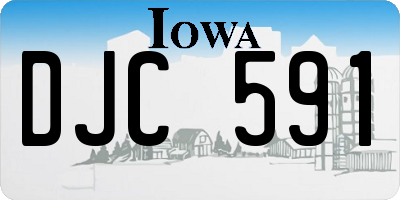 IA license plate DJC591