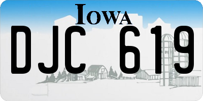 IA license plate DJC619