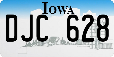 IA license plate DJC628
