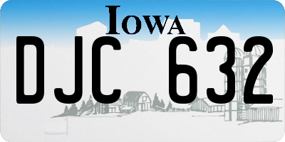IA license plate DJC632
