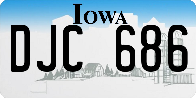 IA license plate DJC686
