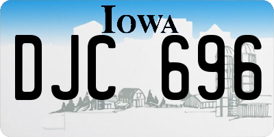 IA license plate DJC696