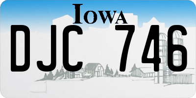 IA license plate DJC746