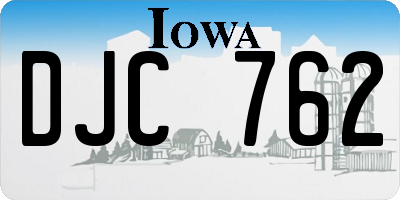 IA license plate DJC762