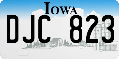 IA license plate DJC823