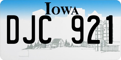 IA license plate DJC921
