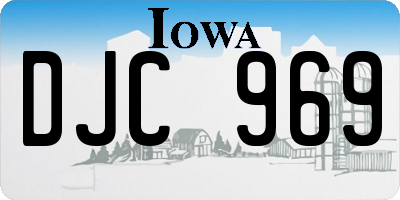 IA license plate DJC969