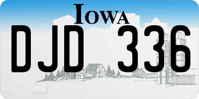 IA license plate DJD336