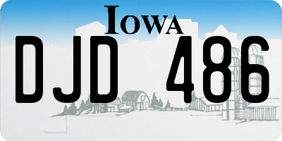 IA license plate DJD486