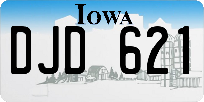 IA license plate DJD621