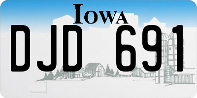 IA license plate DJD691