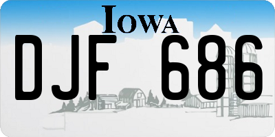 IA license plate DJF686