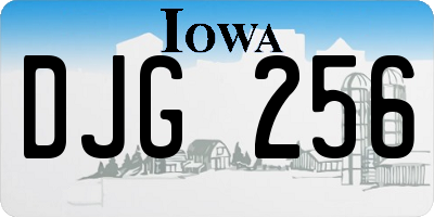 IA license plate DJG256