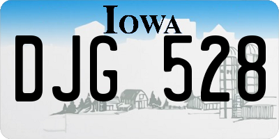 IA license plate DJG528