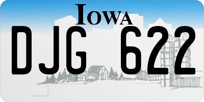 IA license plate DJG622