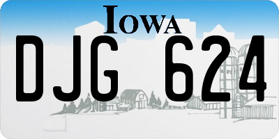 IA license plate DJG624