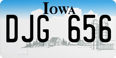 IA license plate DJG656