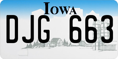 IA license plate DJG663