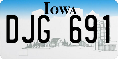 IA license plate DJG691