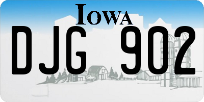 IA license plate DJG902