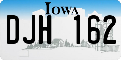 IA license plate DJH162
