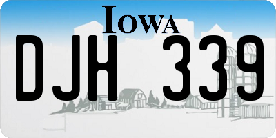 IA license plate DJH339
