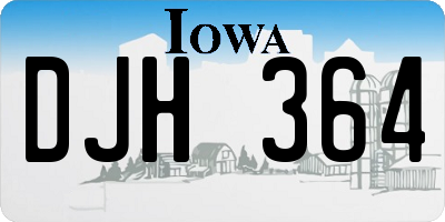 IA license plate DJH364
