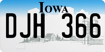 IA license plate DJH366