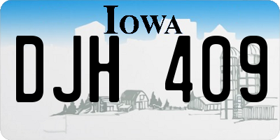 IA license plate DJH409