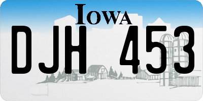 IA license plate DJH453