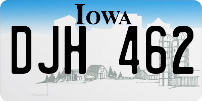 IA license plate DJH462