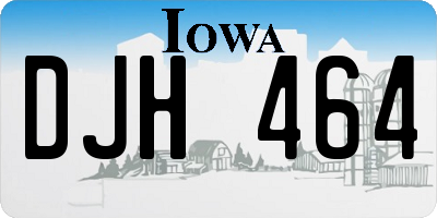 IA license plate DJH464