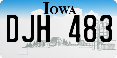 IA license plate DJH483