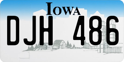 IA license plate DJH486