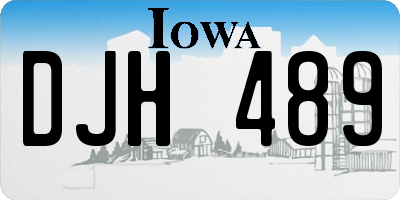 IA license plate DJH489