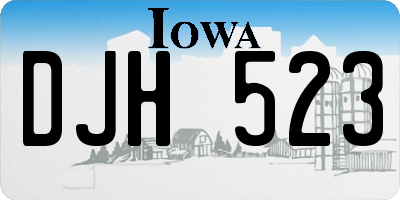 IA license plate DJH523