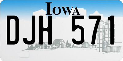IA license plate DJH571