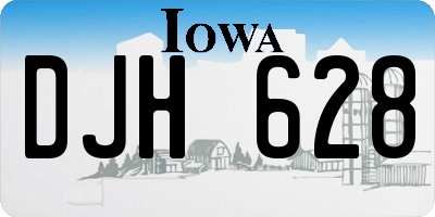 IA license plate DJH628