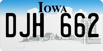 IA license plate DJH662