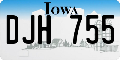 IA license plate DJH755