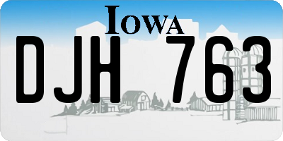 IA license plate DJH763