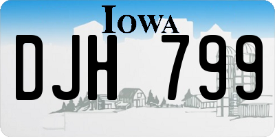 IA license plate DJH799