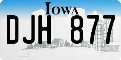 IA license plate DJH877